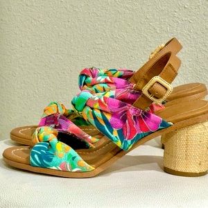 Alex Marie heels from Dillards excellent condition sandals shoes floral tropical